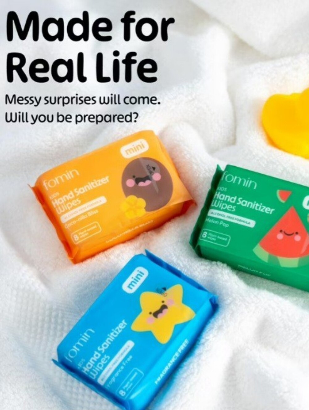Pick 1️⃣ Fomin Mini Hand Sanitizer Wipes